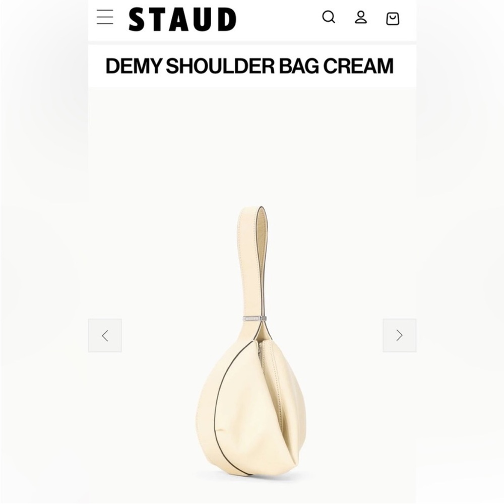 STAUD • Demy Shoulder bag in Cream - Picture 4 of 11